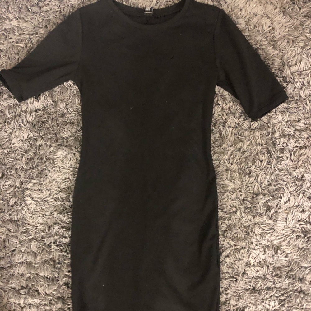 forever 21 tight black dress